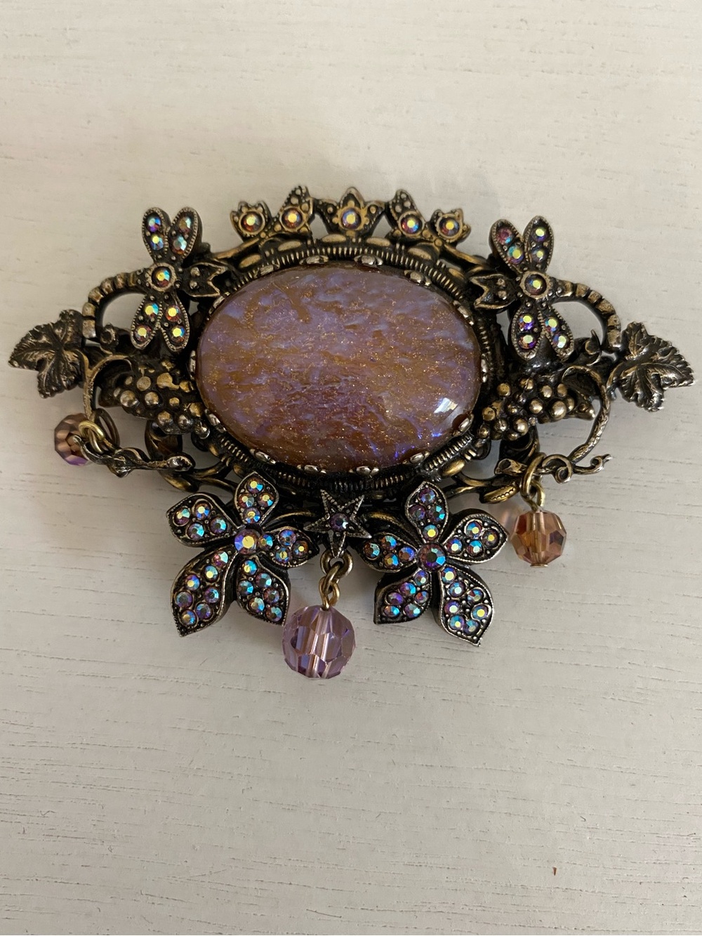 Vintage Kirk’s Folly Floral Brooch
